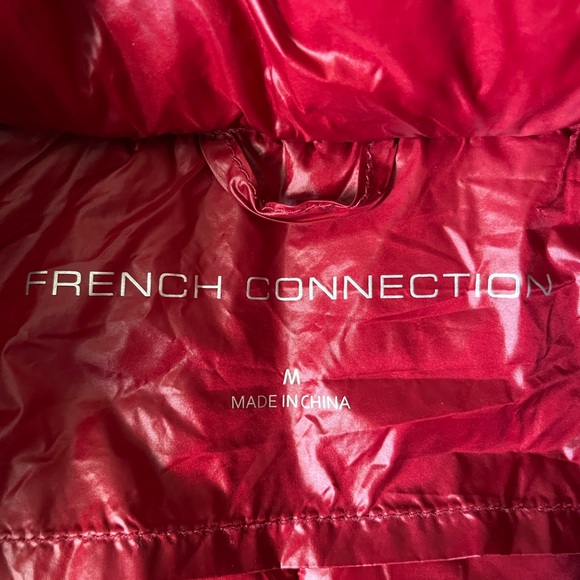 French Connection Cherry Red Puffer Jacket - Picture 2 of 4
